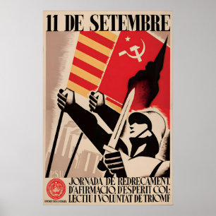 Poster Cartaz da Guerra Civil Espanhola  Um dia de afirma