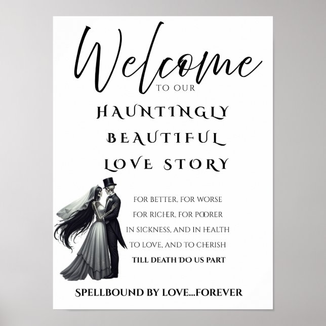 Poster Cartaz da História de Amor de Halloween (Frente)