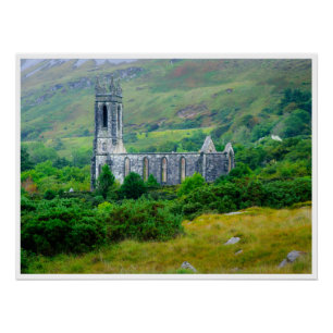 Pôster Cartaz da Igreja Dunlewey Donegal Histórico Irla