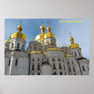 Poster Cartaz da Igreja / Mosteiro de Kyiv Pechersk Lavra