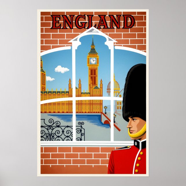 Poster Cartaz da Inglaterra (Frente)