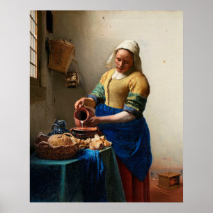 Poster Cartaz da Leiteira de Vermeer