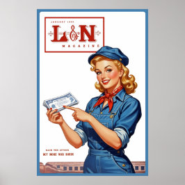 Poster Cartaz da Louisville & Nashville Railroad na II Gu
