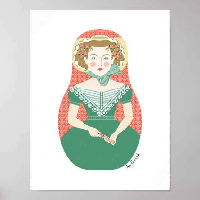Poster Cartaz da Matryoshka da Hera Inglesa (Frente)