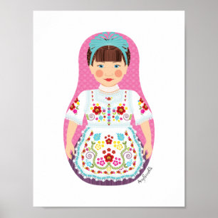 Poster Cartaz da Matryoshka Húngara