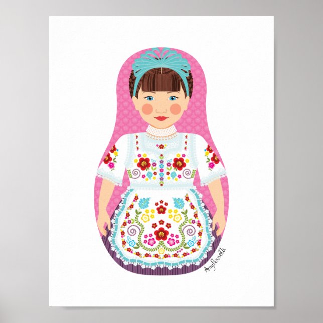 Poster Cartaz da Matryoshka Húngara (Frente)