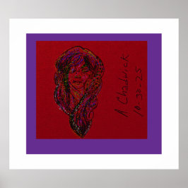 Poster Cartaz da Menina Sonhadora da Era Vitoriana