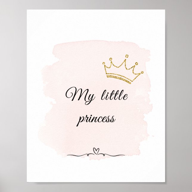 Poster Cartaz da minha pequena princesa (Frente)
