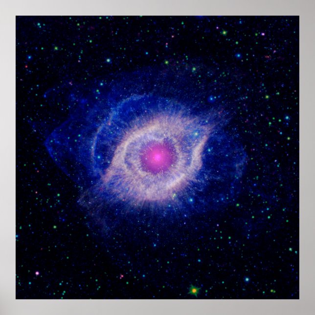 Poster Cartaz da Nebulosa Hélice (Frente)
