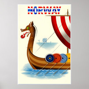 Poster Cartaz da Noruega