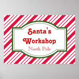 Pôster Cartaz da Oficina do Papai Noel