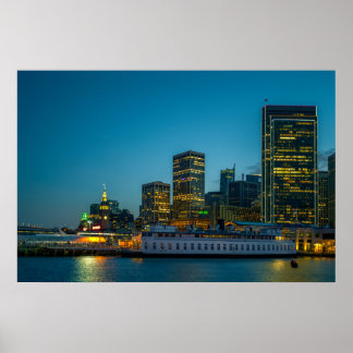 Poster Cartaz da Orla de São Francisco | Luzes da Cidade