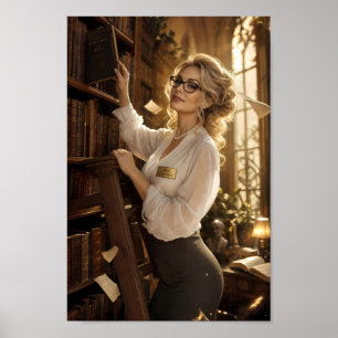 Poster Cartaz da Parede do Museu da Biblioteca Dourada
