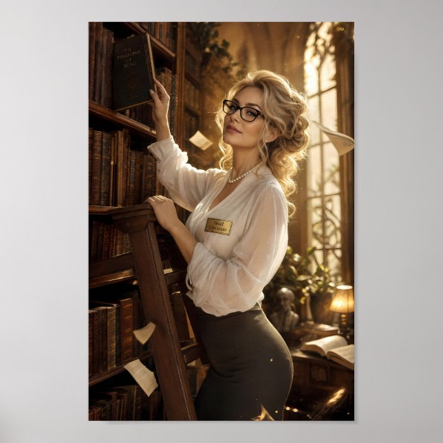Poster Cartaz da Parede do Museu da Biblioteca Dourada (Frente)
