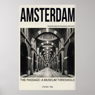 Poster Cartaz da Passagem de Amsterdã - Corredor Arquitet