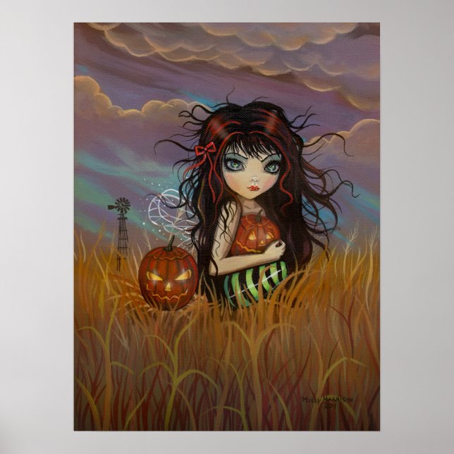 Pôster Cartaz da Pequena Fada de Halloween (Frente)