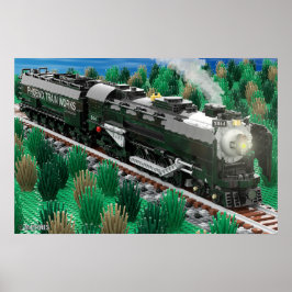 Poster Cartaz da Phoenix Train Works Northern 4-8-4