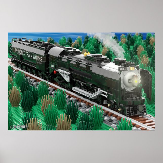 Poster Cartaz da Phoenix Train Works Northern 4-8-4 (Frente)