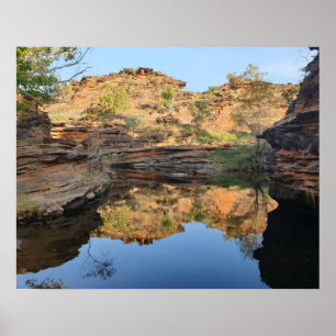 Poster Cartaz da Piscina de Rocha do Outback