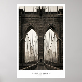 Poster Cartaz da Ponte de Brooklyn