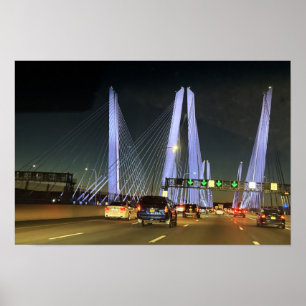 Poster Cartaz da Ponte Iluminada de Nova York