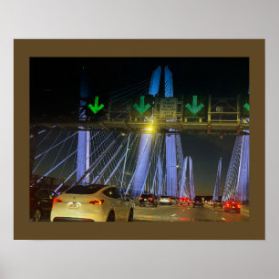 Poster Cartaz da Ponte Iluminada de Nova York