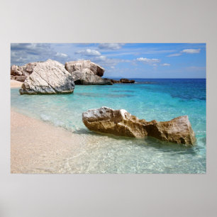 Pôster cartaz da praia Cala Mariolu, Sardenha