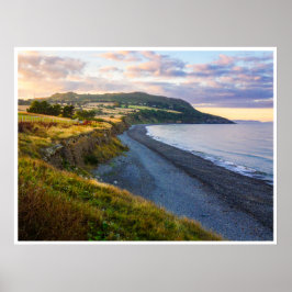 Poster Cartaz da Praia de Greystones | Cartaz da Costa da