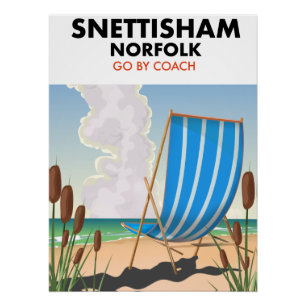 Pôster cartaz da praia de Snettisham Norfolk