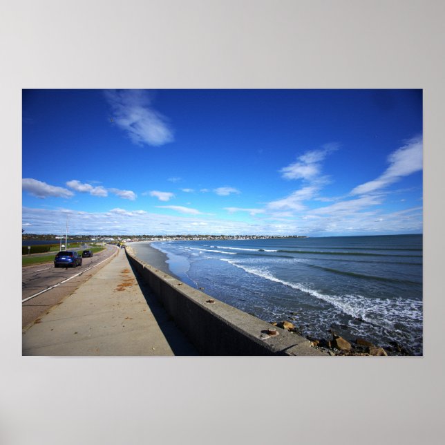 Poster Cartaz da Rhode Island Cliff Walk (Frente)