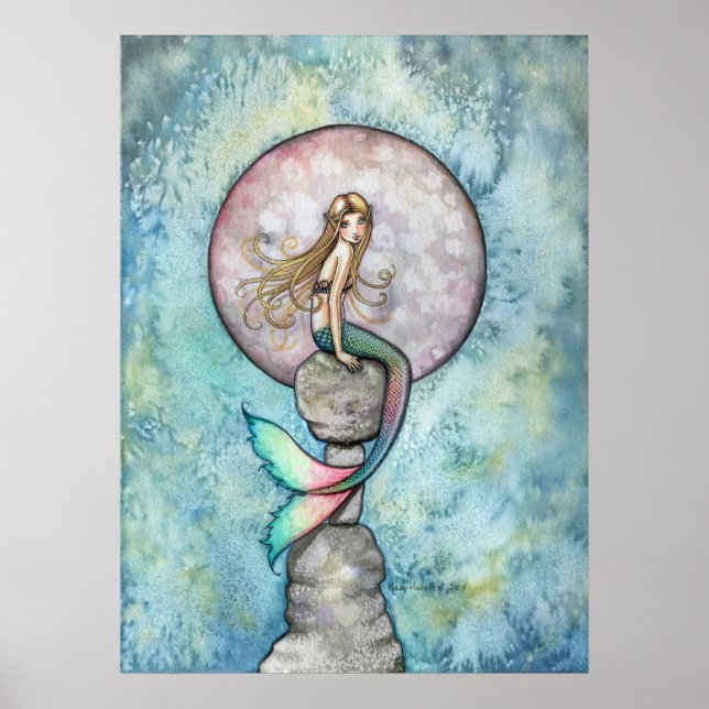 Poster Cartaz da Sereia da Lua Afundando (Frente)