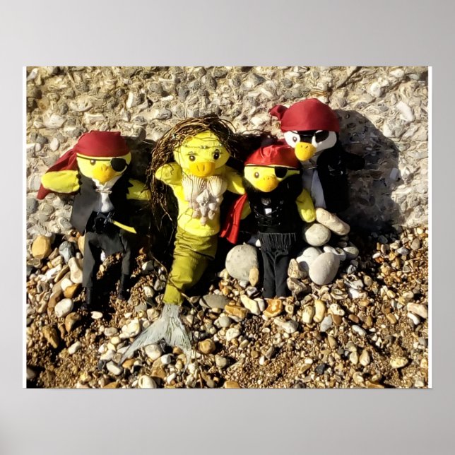 Poster Cartaz da Sereia Danni e os Piratas (Frente)