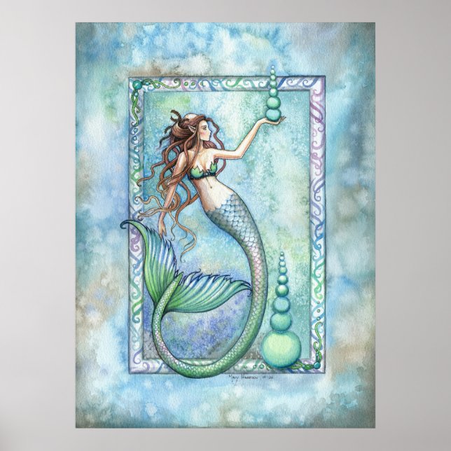 Pôster Cartaz da Sereia Equilibrista por Molly Harrison (Frente)