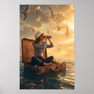 Poster Cartaz da Viagem de Encantamento no Mar Dourado