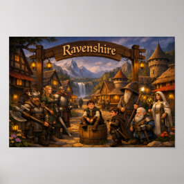 Poster Cartaz da Vila de Ravenshire