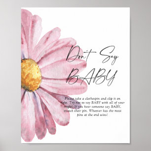 Poster Cartaz Daisy - Não diga bebê