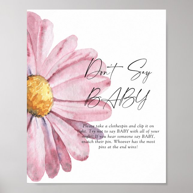 Poster Cartaz Daisy - Não diga bebê (Frente)