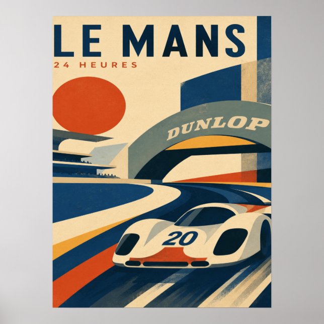 Poster Cartaz das 24 Horas de Le Mans (Frente)