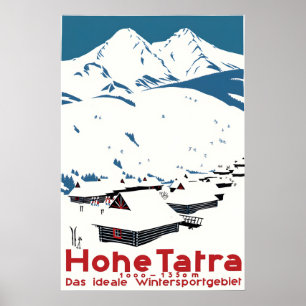 Poster Cartaz das Altas Tatras A área ideal para esportes