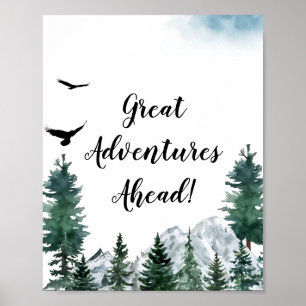 Poster Cartaz das Grandes Aventuras das Montanhas Rochosa