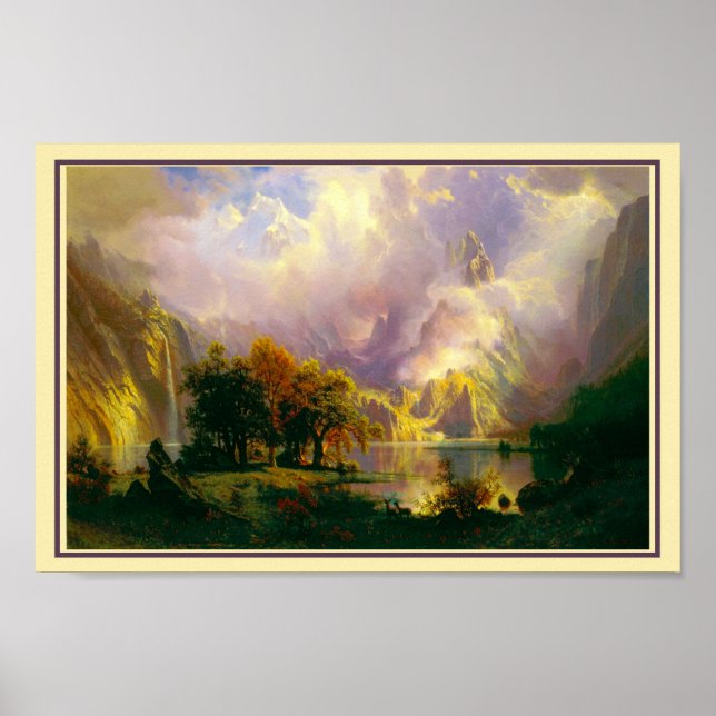 Poster Cartaz das montanhas rochosas (Frente)