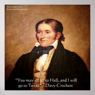 Poster Cartaz "Davy Crockett Indo para o Texas"