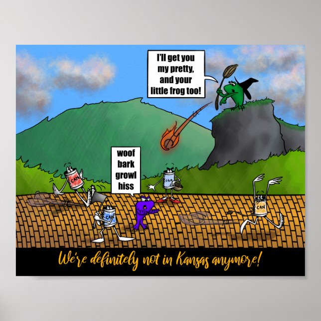Poster Cartaz de 10" x 8" do Mago dos Sapos (Frente)