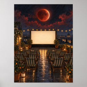 Poster Cartaz de 12x16 do Cinema no Terraço do Eclipse Lu