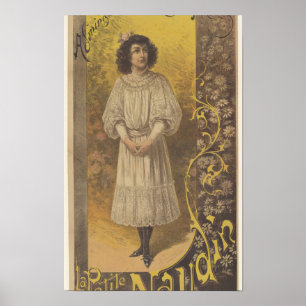 Poster Cartaz de 1891 da Administração Edel DOrval