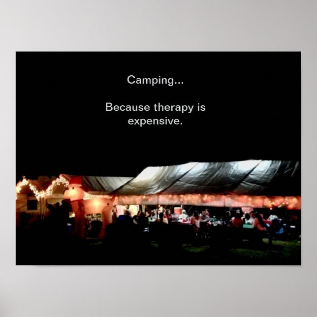 Poster Cartaz de Acampamento (Frente)
