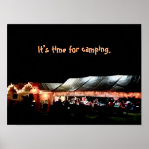 Poster Cartaz de Acampamento