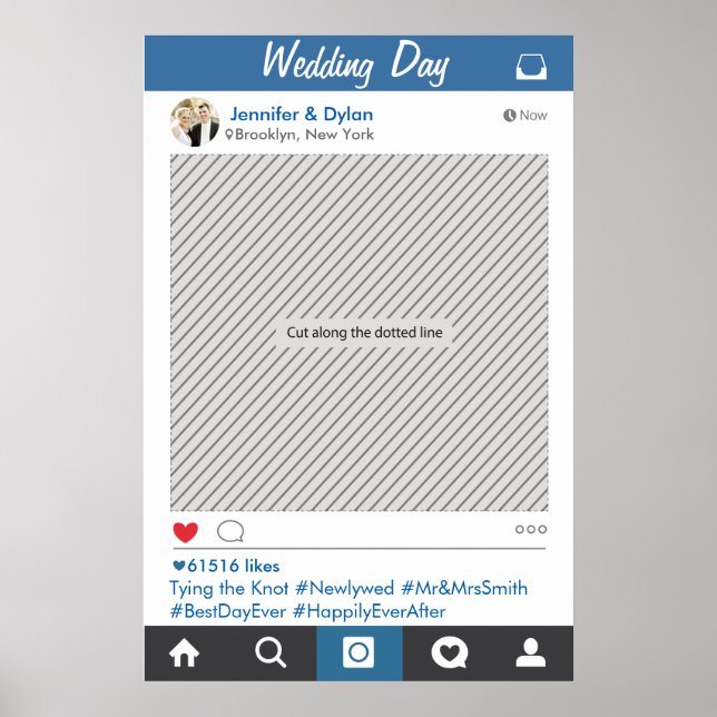 Pôster Cartaz de adereços para cabine de fotos em festa d (Frente)