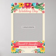 Cartaz de adereços para festa de casamento para Ph