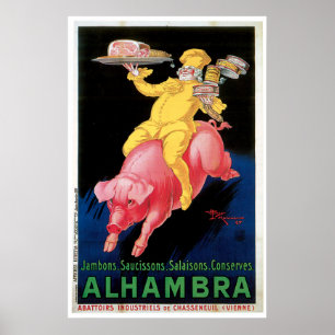 Pôster Cartaz de Alhambra do vintage que começa em 11,20